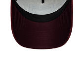 Kšiltovka New Era - Branded Cord Visor 9FORTY A-Frame Trucker - Maroon / Stone