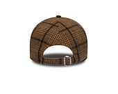 Kšiltovka New Era - MLB Mix Check 9TWENTY - LA Dodgers - Chestnut Brown / Stone