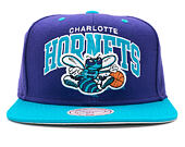 Kšiltovka Mitchell & Ness Team Arch Charlotte Hornets Purple Snapback
