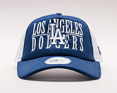 Kšiltovka New Era Trucker Word Stack Los Angeles Dodgers Dark Royal/Gray Snapback