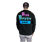 Mikina Pink Dolphin Wavelordz II Crewneck Black