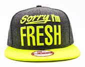 Kšiltovka New Era Sorry I'm Fresh Grey Heather/Neon Snapback