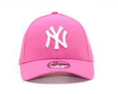 Dětská Kšiltovka New Era - MLB Essential 9FORTY - NY Yankees - Hot Pink / White