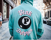 Mikina s kapucí Pink Dolphin 8 Ball Hoodie Aqua