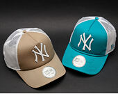 Kšiltovka New Era Clean Trucker New York Yankees Turquoise Snapback