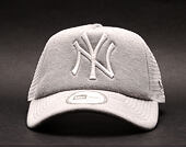 Kšiltovka New Era Jersey Trucker Clean New York Yankees Heather Grey / White Snapback