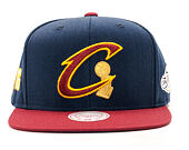 Kšiltovka Mitchell & Ness Championship Cleveland Cavaliers Navy/Burgundy Snapback