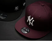 Kšiltovka New Era MLB League Essential New York Yankees Maroon 9FIFTY Snapback