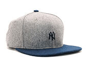 Kšiltovka New Era Melton Mini Logo New York Yankees Heather Grey/Navy 9FIFTY Snapback