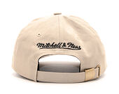 Kšiltovka Mitchell & Ness Rock Font Dad Hat Sacramento Kings Khaki Strapback