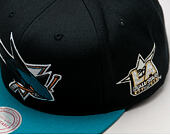 Kšiltovka Mitchell & Ness NHL 2017 All Star Game San Jose Sharks Black/Teal Snapback