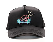 Kšiltovka Pink Dolphin Souvenir Satin Structured Black Snapback