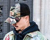 Kšiltovka New Era Patchwork Camo Trucker 9FORTY Woodland Camo Snapback