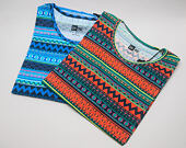 Triko New Era Native AOP Tee Blue Azure