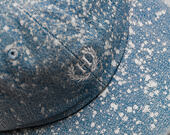 Kšiltovka HUF Bleached Denim Crest 6 Panel Overbleached Splatter Strapback