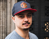 Kšiltovka New Era Suede Visor Manchester United Grey 9FIFTY Snapback