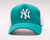 Kšiltovka New Era Essential New York Yankees 9FORTY TRUCKER Northwest Green Snapback