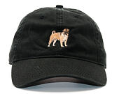 Kšiltovka Dog Limited Pug Dad Hat Black Strapback