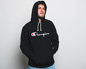 Mikina S Kapucí Champion Hooded Sweatshirt Classic Logo Black 215210