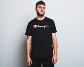 Triko Champion Crewneck T-Shirt Classic Logo Black 210972 KK001 NBK