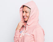 Dámská Mikina S Kapucí Champion Embroidered Logo Hooded Sweatshirt Pink 110034-RTN