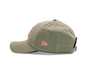 Dámská Kšiltovka New Era League Essential New York Yankees 9FORTY New Olive/Lava Red Strapback