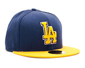 Kšiltovka New Era Chenille Plique Los Angeles Dodgers 59FIFTY Navy/Yellow