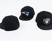 Kšiltovka New Era Black Coll New England Patriots 59FIFTY Black