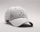 Dámská Kšiltovka New Era Essential Jersey New York Yankees 9FORTY Gray/Silver Wing Strapback