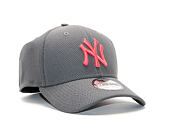 Kšiltovka New Era Diamond Pop New York Yankees 39THIRTY Grey Heather/Lava Red