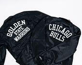 Bunda Mitchell & Ness Satin Coaches Chicago Bulls Black/White