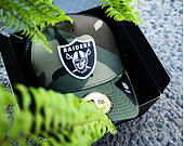 Kšiltovka New Era Camo Team Aframe Trucker Oakland Raiders 9FORTY Woodland Camo Snapback