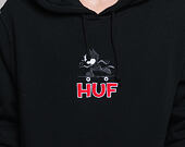 Mikina S Kapucí HUF Felix The Cat Hooded Sweatshirt Skate Black