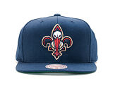 Kšiltovka Mitchell & Ness Solid Team Colour New Orleans Pelicans Navy Snapback