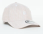 Kšiltovka New Era Seersucker New York Yankees 9FORTY Strapback Khaki / Optic White