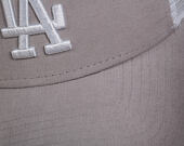 Dámská Kšiltovka New Era  Micro Cord  Los Angeles Dodgers  9FORTY A-FRAME TRUCKER  Gray / Optic Whit