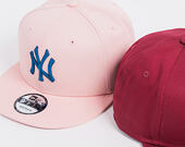 Kšiltovka New Era   League Essential New York Yankees 9FIFTY Snapback Pink Lemonade / Snap Shot Blue