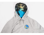 Mikina S Kapucí New Era Coastal Heat Hoody Golden State Warriors Light Grey Heather