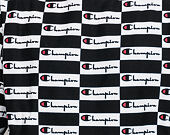 Mikina Champion Checkerboard Logo Crewneck Sweatshirt Black/White