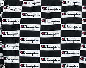 Mikina Champion Checkerboard Logo Crewneck Sweatshirt Black/White