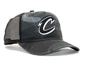 Dětská Kšiltovka New Era Trucker Washed Camo Cleveland Cavaliers 9FORTY Youth Marine Navy Camo Snapb