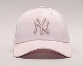 Dámská Kšiltovka New Era Satin New York Yankees 9FORTY Pink Strapback