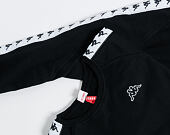 Mikina Kappa Banda Arit Slim Black/White