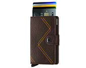 Peněženka Secrid Miniwallet Stitch Linea Espresso