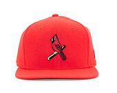 Kšiltovka New Era 9FIFTY St. Louis Cardinals Original Fit Cooperstown Scarlet Strapback