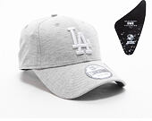 Kšiltovka New Era 9FORTY Los Angeles Dodgers Winterised The League Gray/White Strapback
