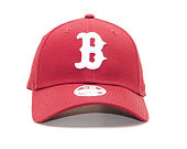 Dámská Kšiltovka New Era 9FORTY Boston Red Sox League Essential Cardinal/White Strapback
