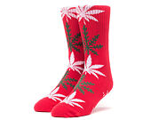 Ponožky HUF Plantlife Glowflake Red