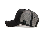 Kšiltovka New Era 9FORTY A-Frame Trucker New York Yankees Essential Jersey Black/Black Snapback