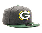 Kšiltovka New Era 9FIFTY Green Bay Packers Grey Heather/OTC Snapback